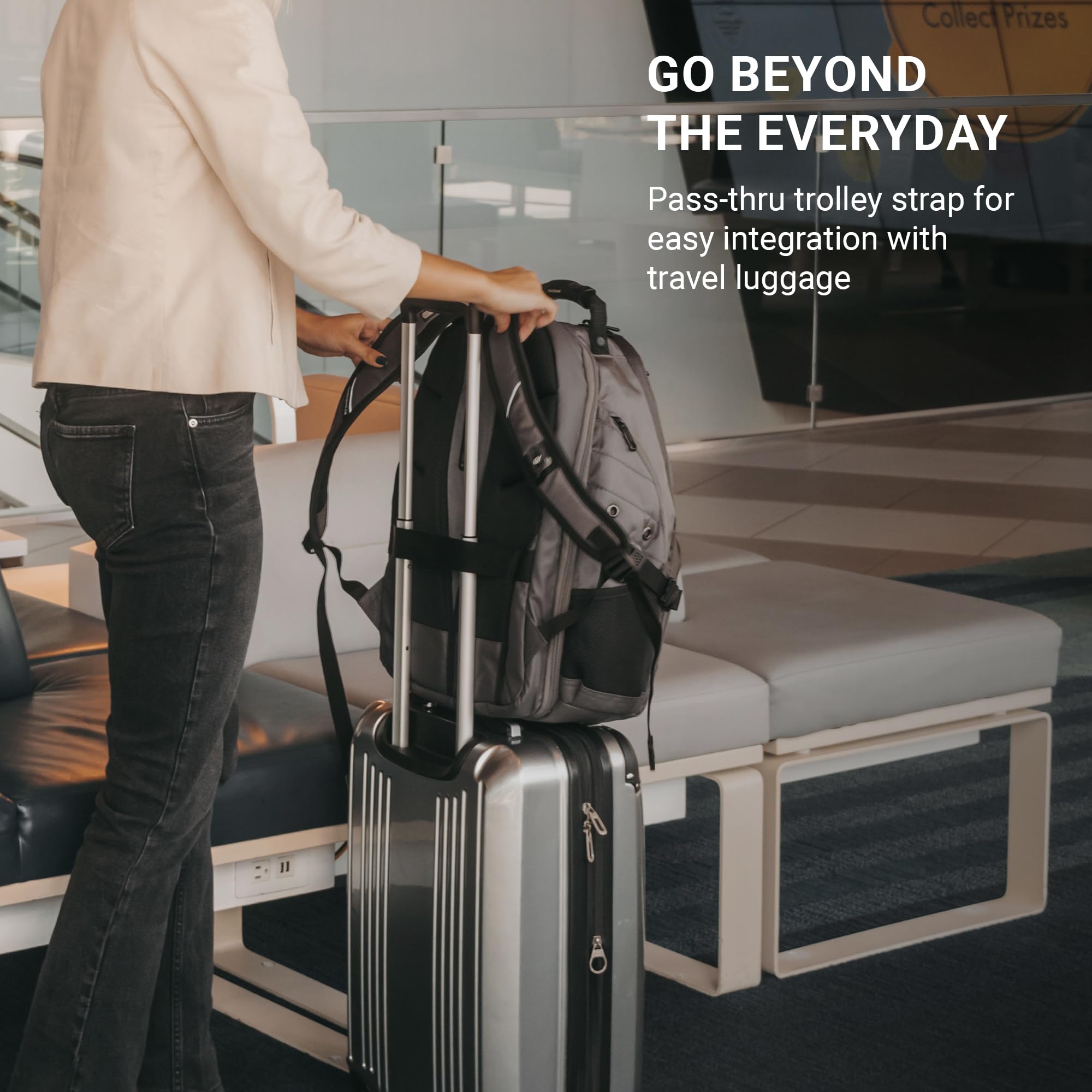 SWISSGEAR 1900 ScanSmart TSA Laptop Backpack Fits 17 Inch Laptop with RFID Protection and Tablet Pocket, Black, 19-Inch - Image 4