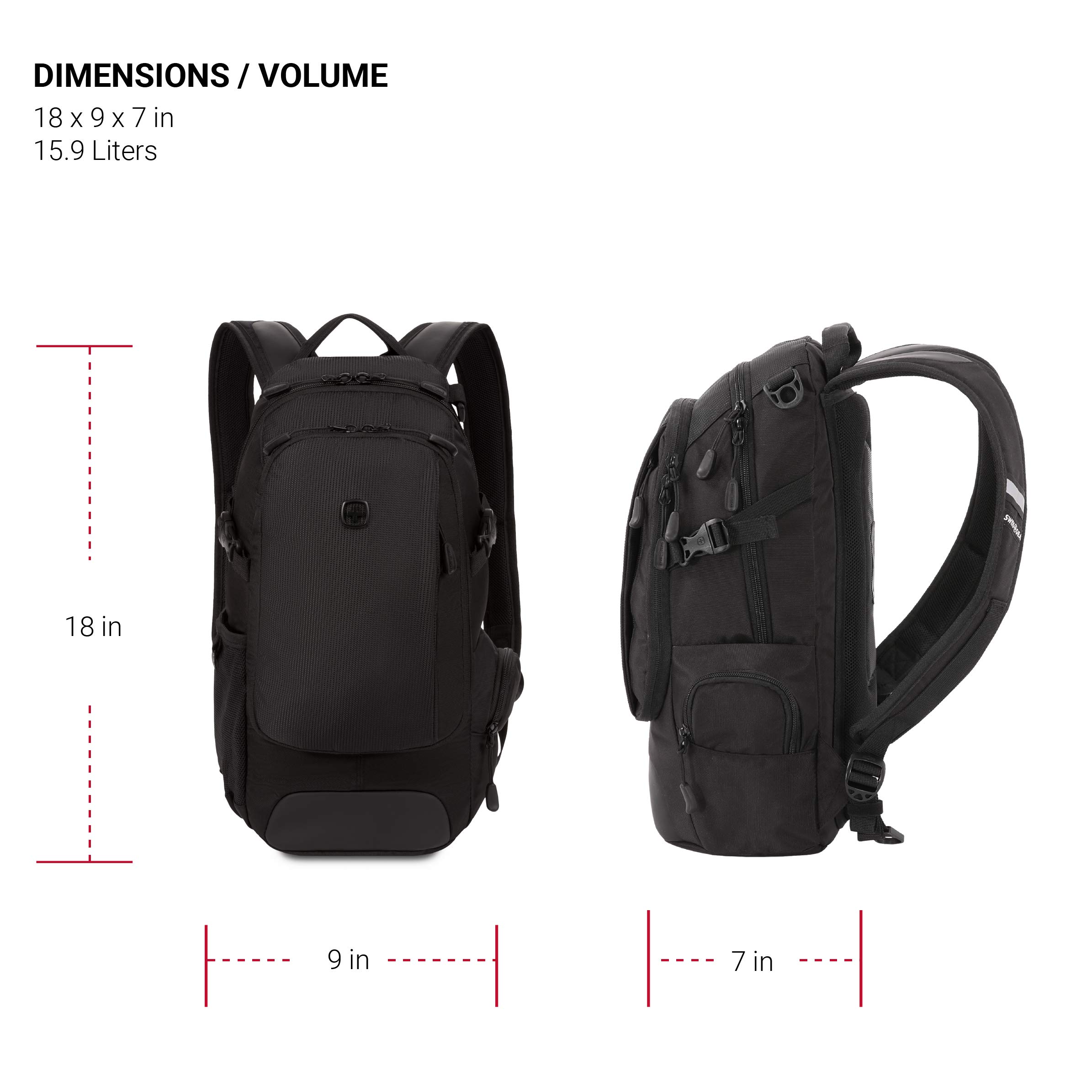 SwissGear 3598 Backpack, Narrow Daypack, Ideal for Commuting and College - Image 5