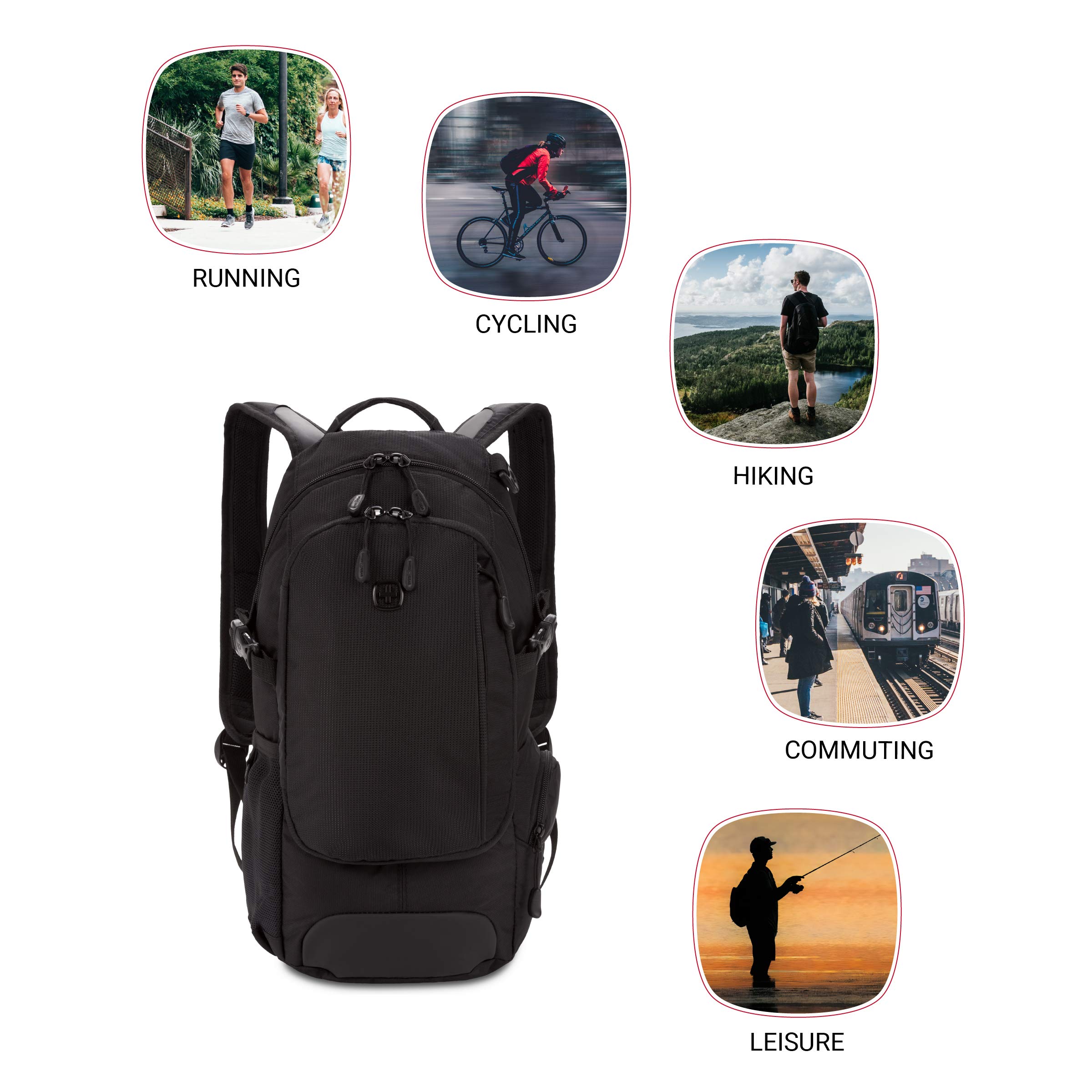 SwissGear 3598 Backpack, Narrow Daypack, Ideal for Commuting and College - Image 7