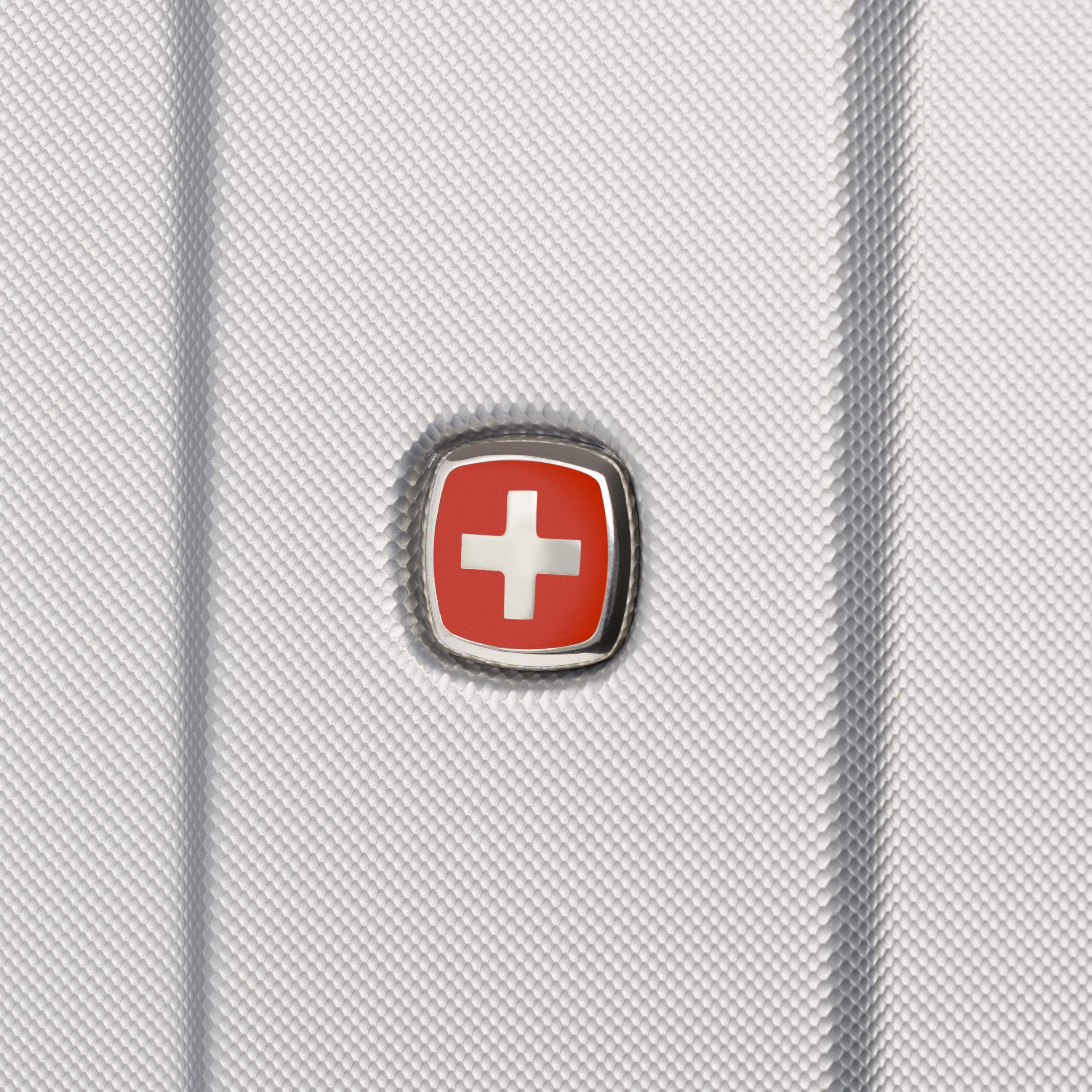 SwissGear 3750 Hardside Luggage with Spinner Wheels, Silver, Checked-Medium 23-Inch - Image 7