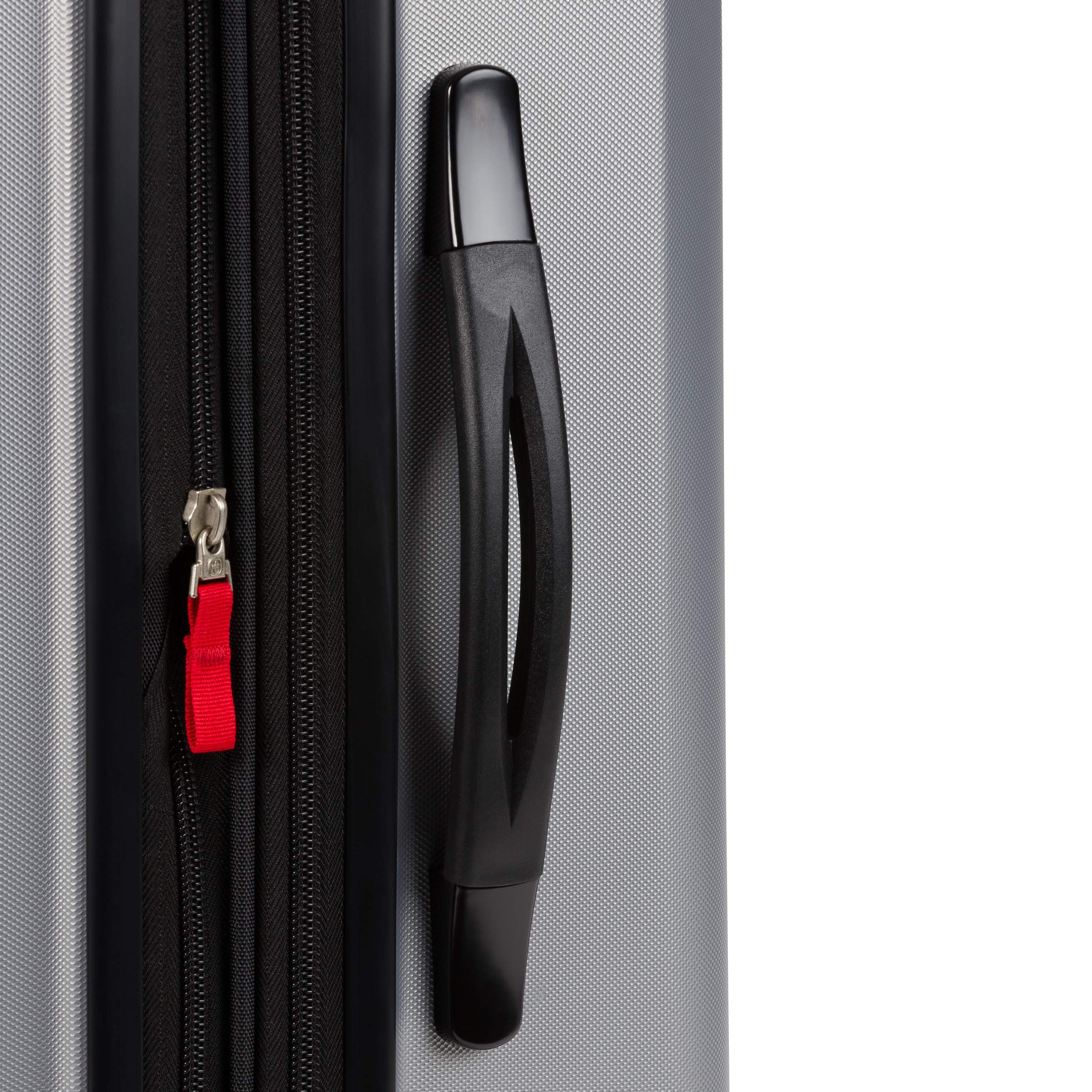 SwissGear 3750 Hardside Luggage with Spinner Wheels, Silver, Checked-Medium 23-Inch - Image 9