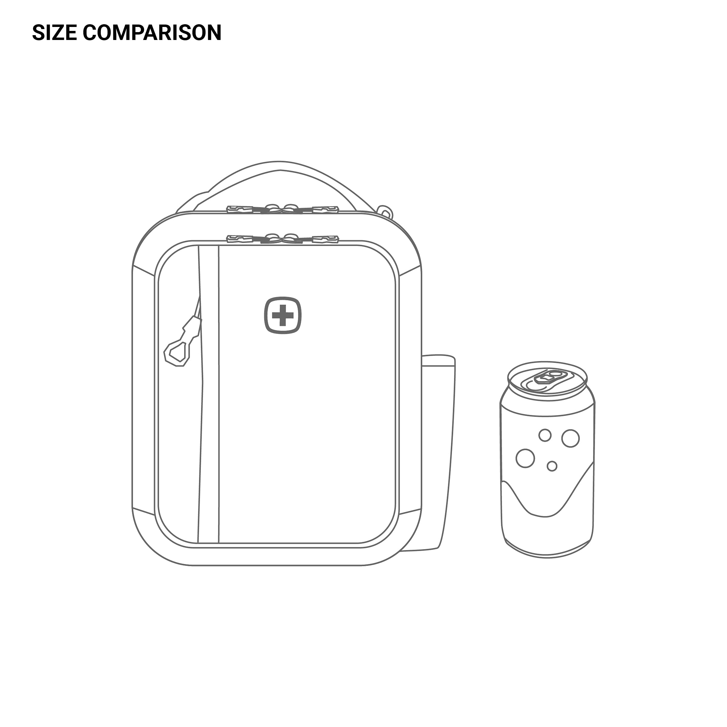 SwissGear 3999 Insulated Lunch Bag, Black/Red - Image 5