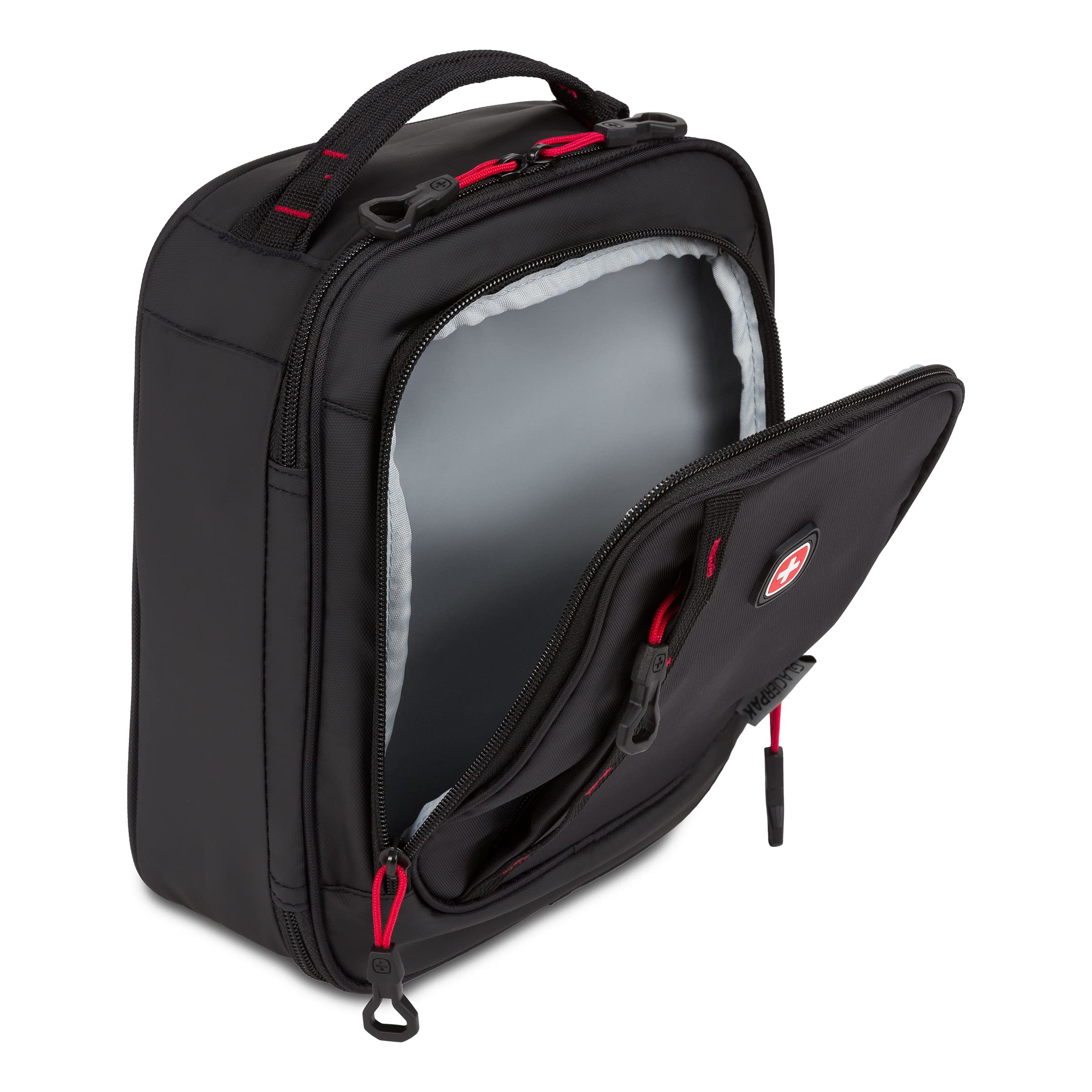 SwissGear 3999 Insulated Lunch Bag, Black/Red - Image 6