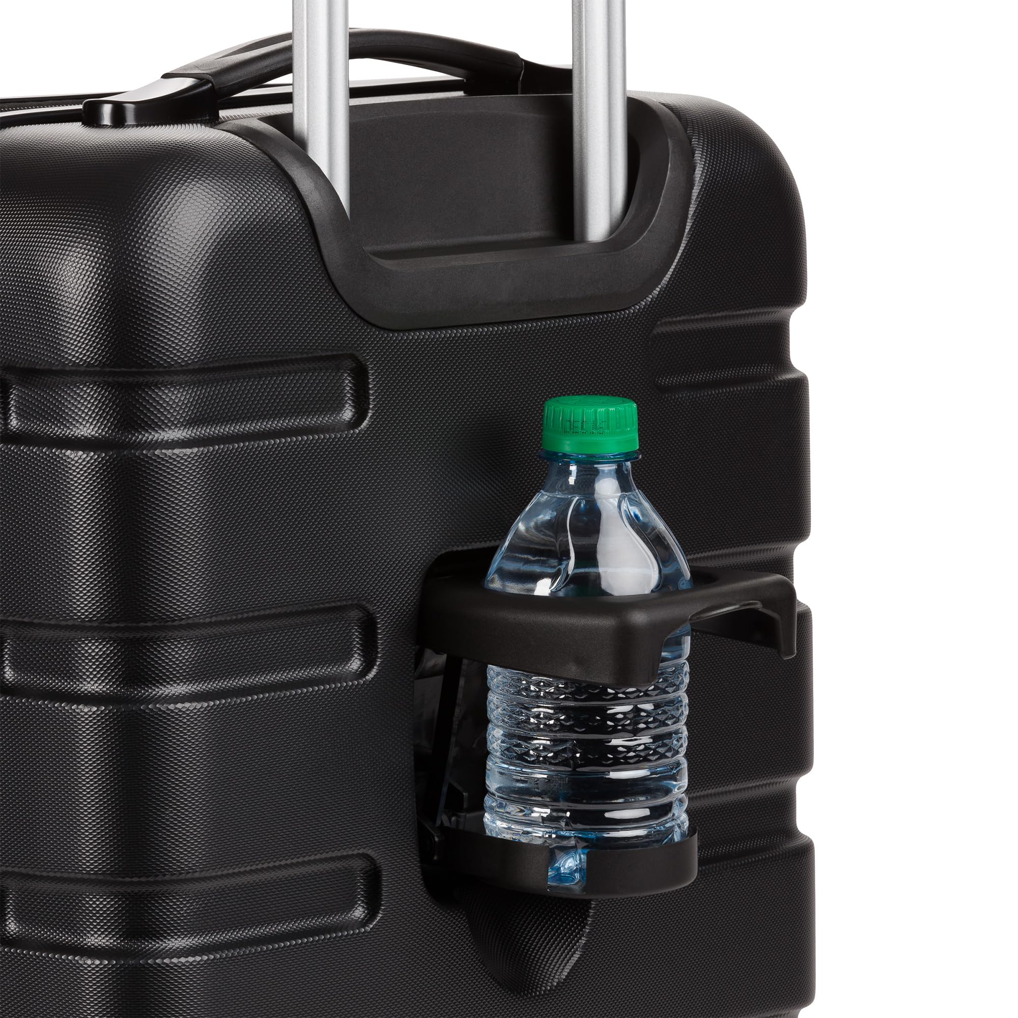 SwissGear 7366 Signature Hardside Expandable Luggage with Spinner Wheels, TSA Lock, Cup-Holder, Black, 3-Piece Set (19/23/27) - Image 10