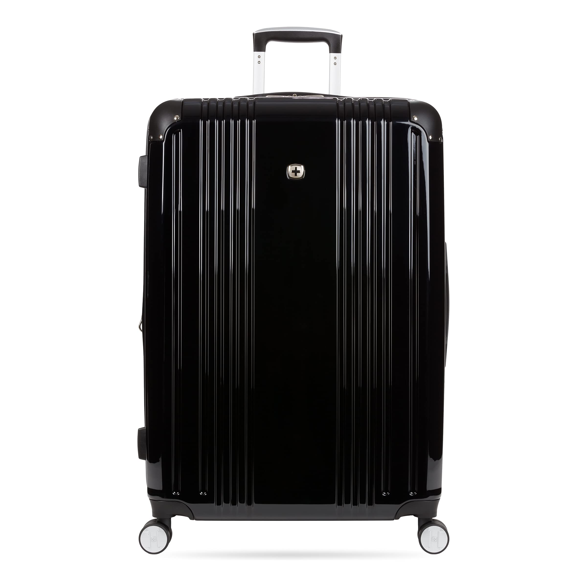 SwissGear 7786 Hardside Expandable Luggage with Spinner Wheels, Black, Checked-Large 27-Inch - Image 7