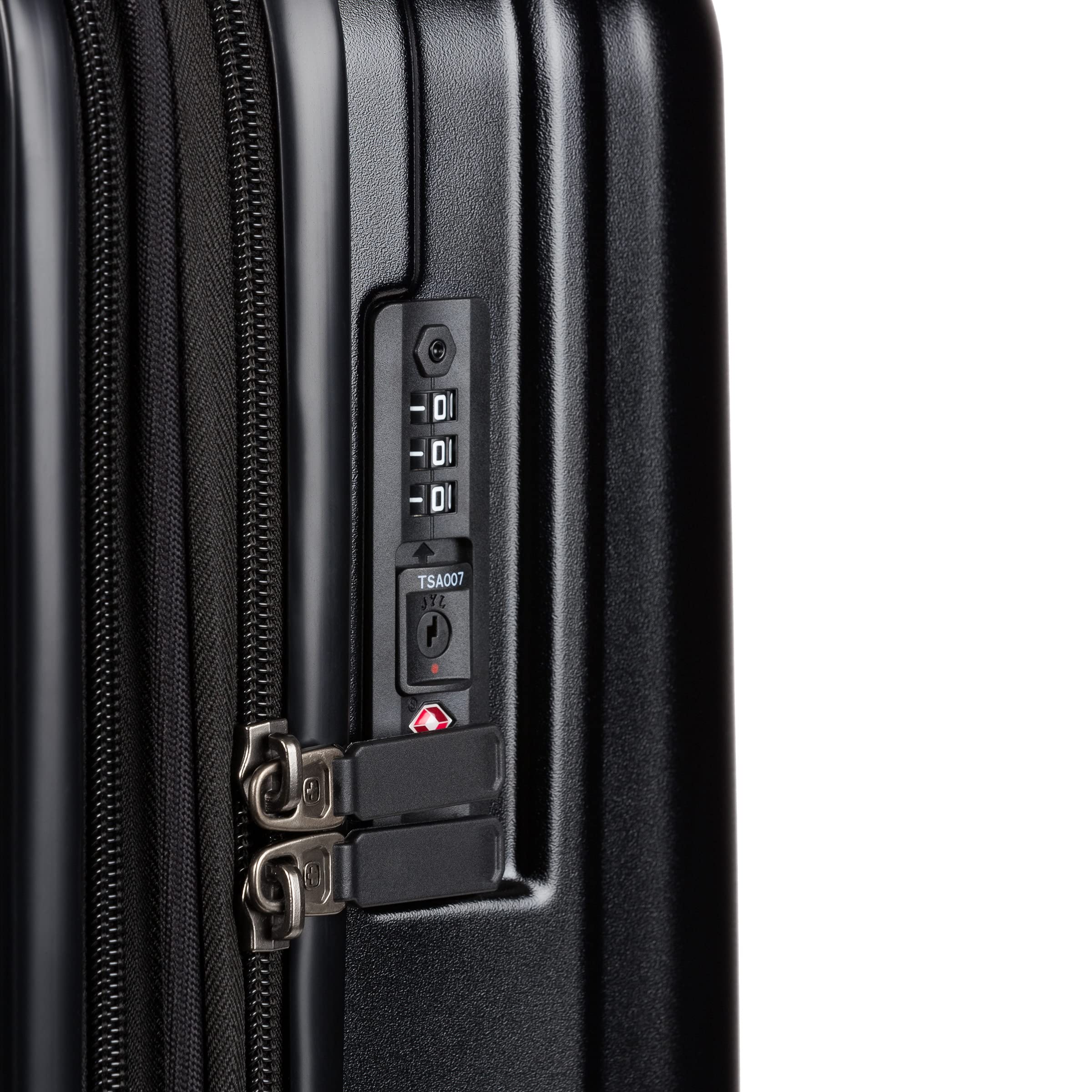 SwissGear 7910 Hardside Expandable Luggage with Spinner Wheels, TSA Lock and USB, Black, Checked-Large 27-Inch - Image 7