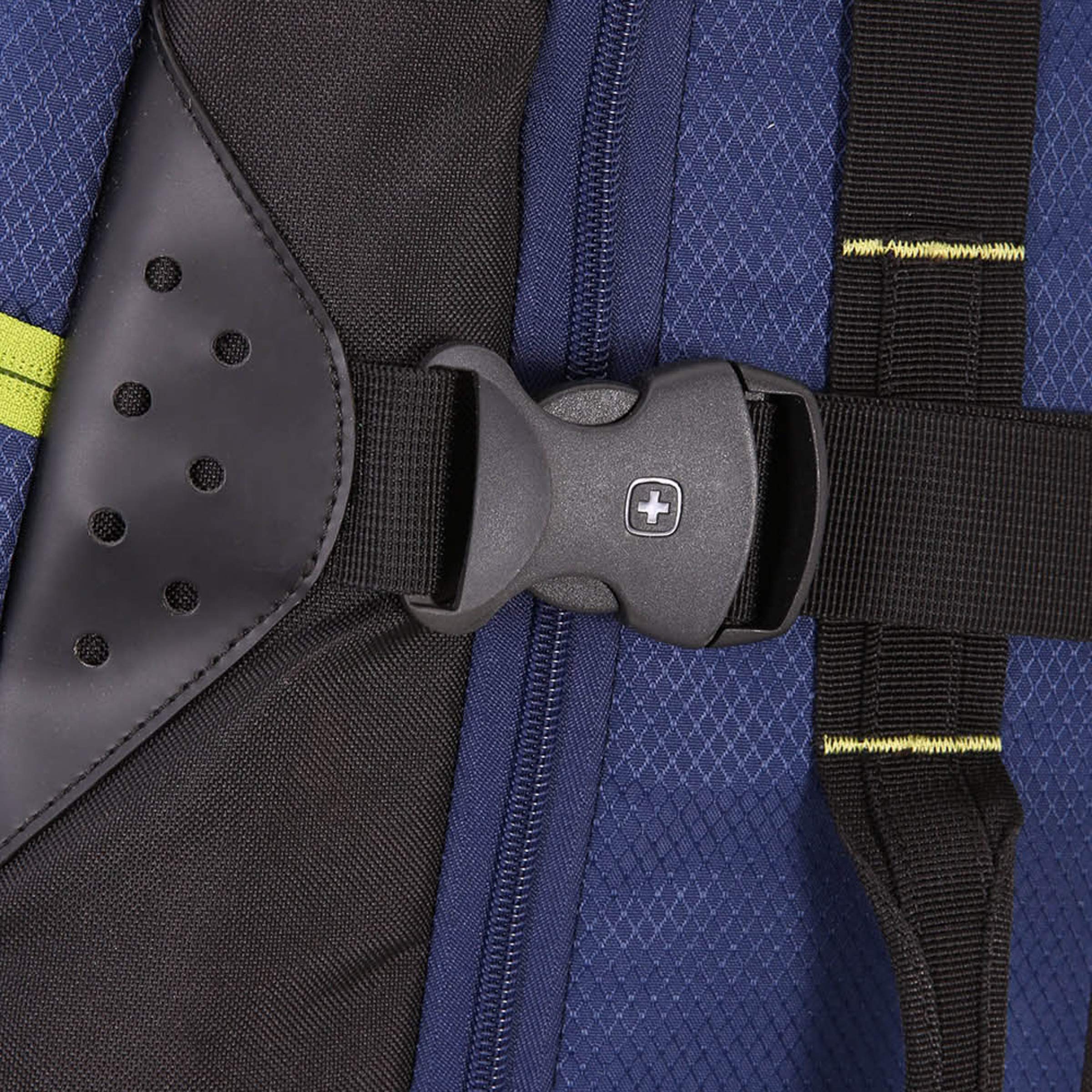 SwissGear Apex Exec Wheeled Rolling Duffel, 8-Day Capacity, Soft-Shell Luggage, Men's and Women's - Blue/Green - Image 8