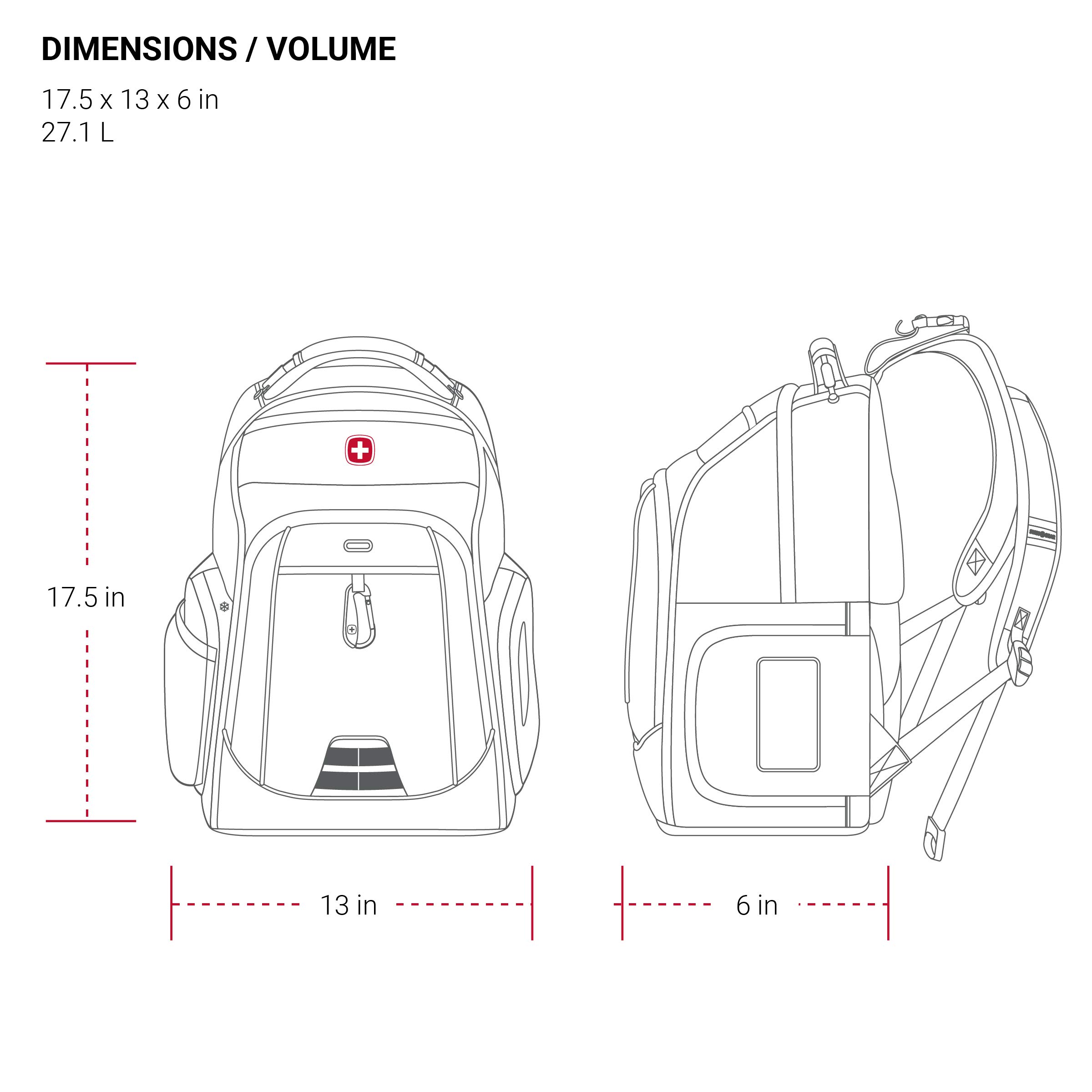 SwissGear Diaper Bag Backpack, Multifunction Travel Backpack, Maternity Baby Changing Bags, Men’s and Women’s - Black - Image 6