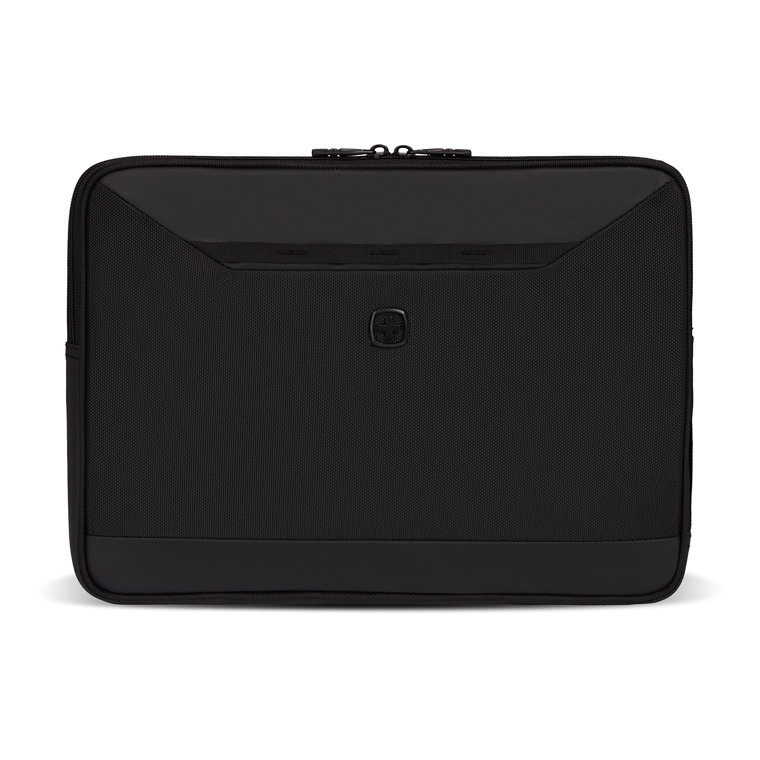 SwissGear Padded Zippered Laptop Sleeve, Micro-Twill Laptop Case with Fleece Lining & Front Webbing - Image 8