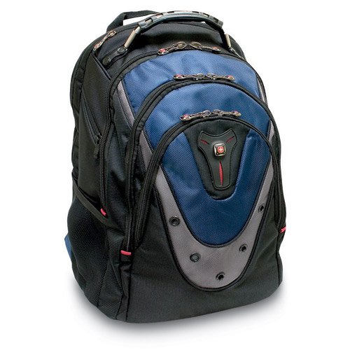 Wenger Ibex 17 inch Laptop Backpack, Men's and Women's Laptop Bag, Black/Gray/Blue - Image 7