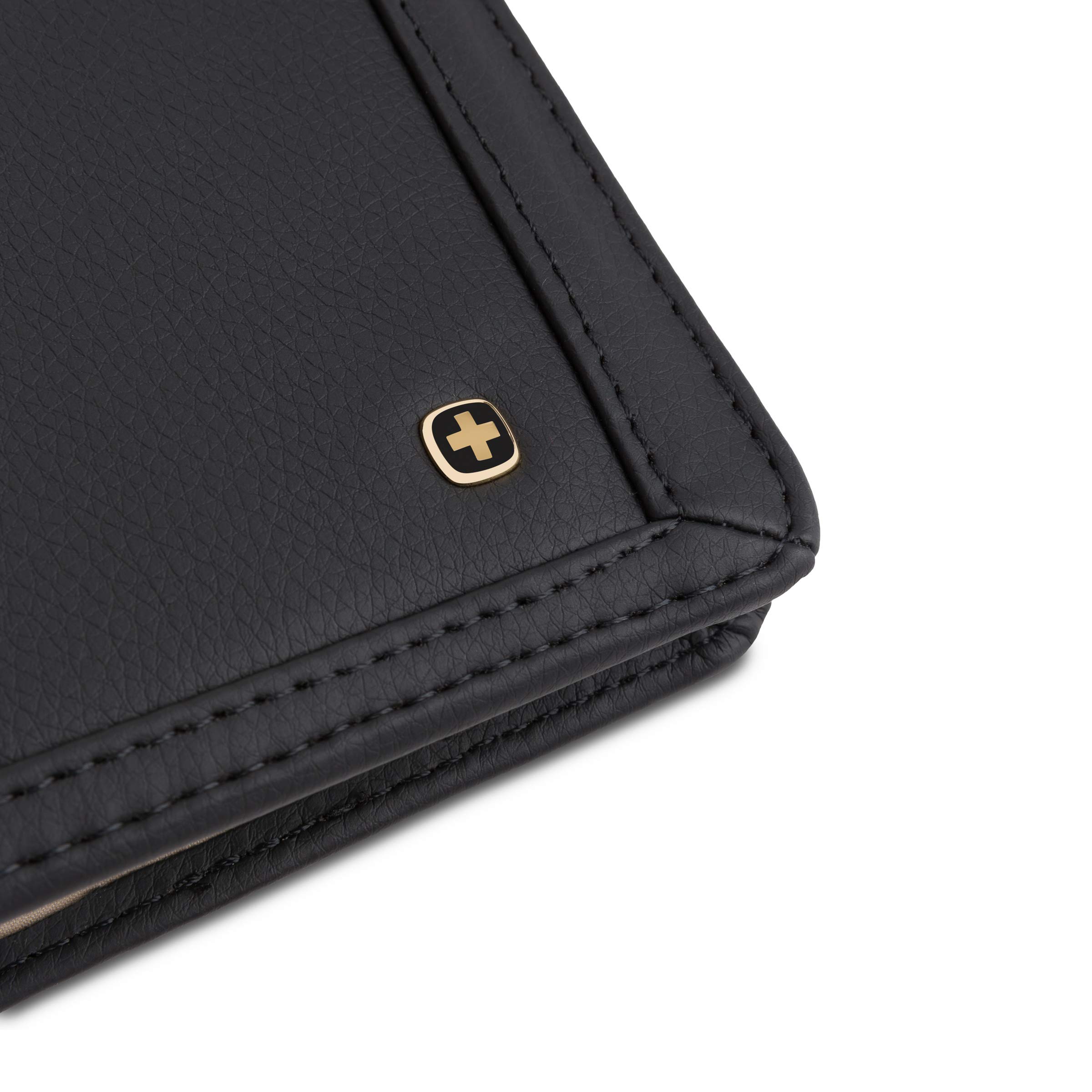 Wenger Leah Executive 156-Count Credit Card and Business Card Holder Wallet, 0.87 x 7.75 x 5, Black - Image 6