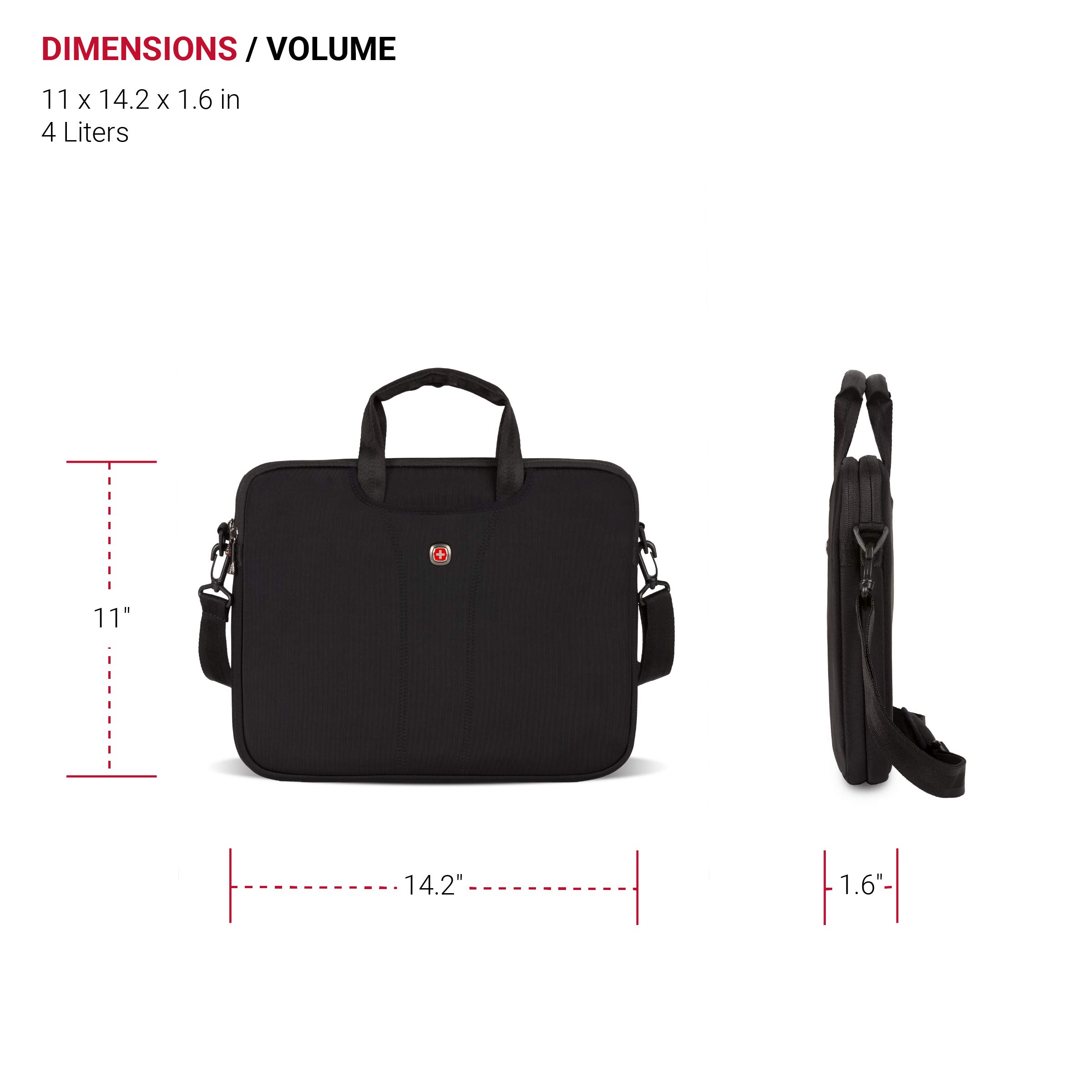 Wenger Legacy 14.1 Inch Ultra Computer Slimcase, Black, One Size - Image 5