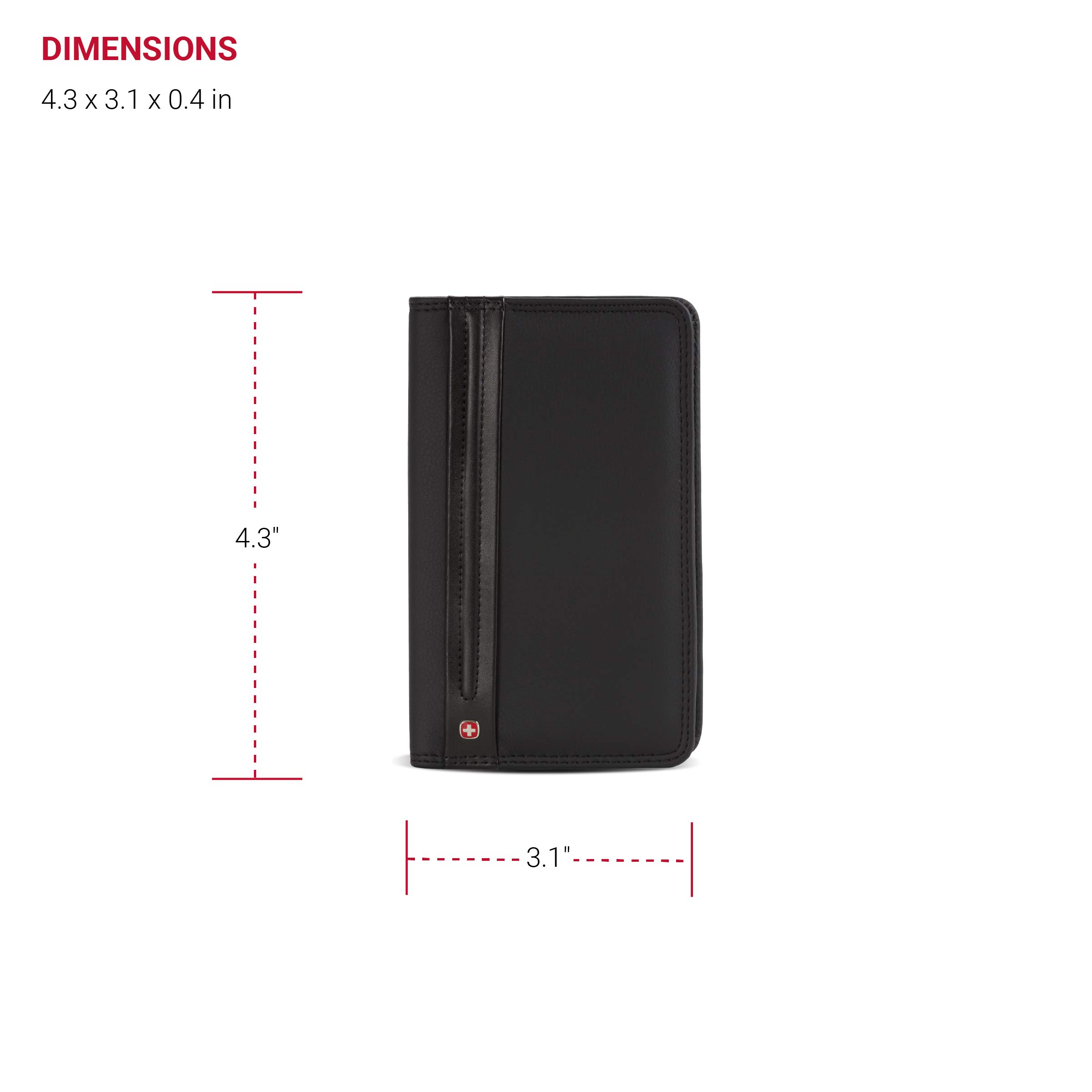 Wenger Luggage Diplomat Personal Card File 156, Black, One Size - Image 4