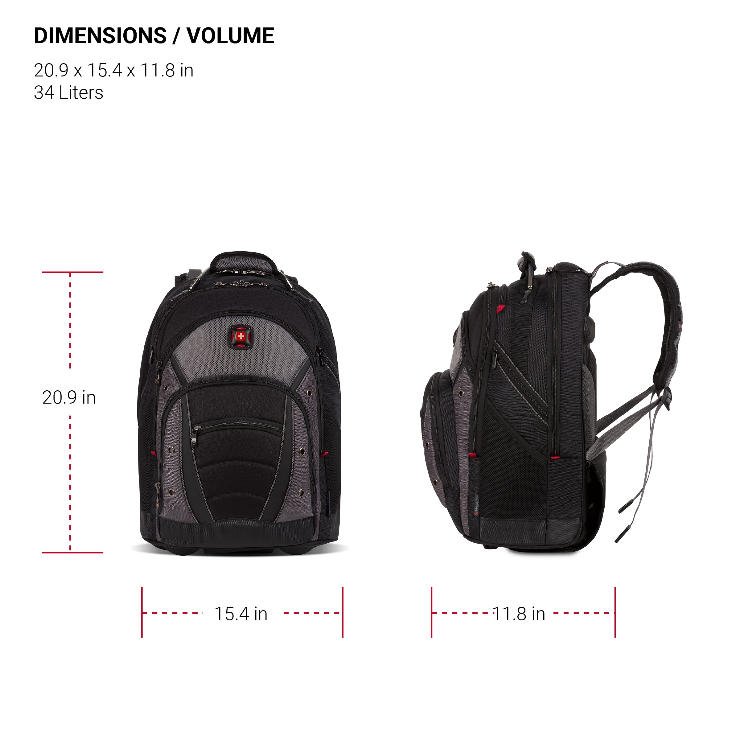 Wenger Luggage Synergy 18-Inch, Black/Grey, 16 - Image 3